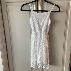 Girls Un Deux Trois Lace Dress